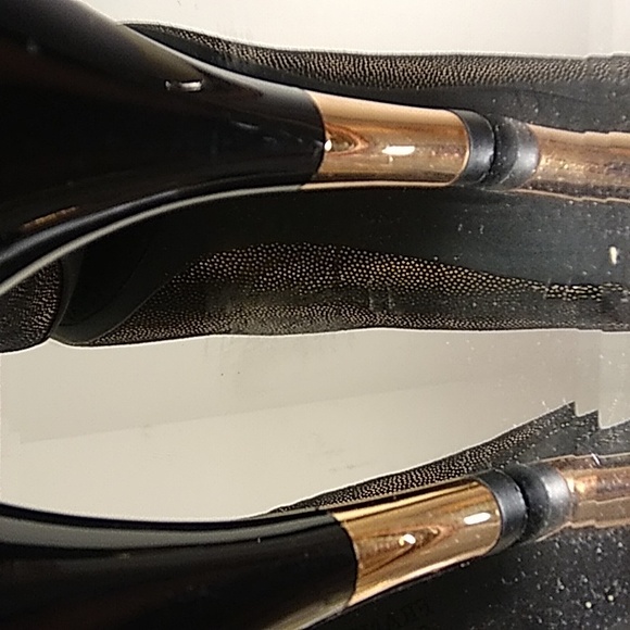 Franco Sarto, size 10 med, color black and gold heels. - Picture 4 of 4